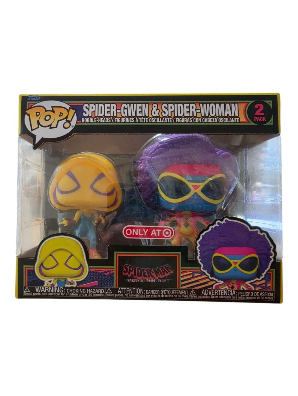 Funko Pop! Spider-Gwen & Spider-Woman 2-Pack Target Exclusive NIB Spider-Verse - Picture 2 of 8